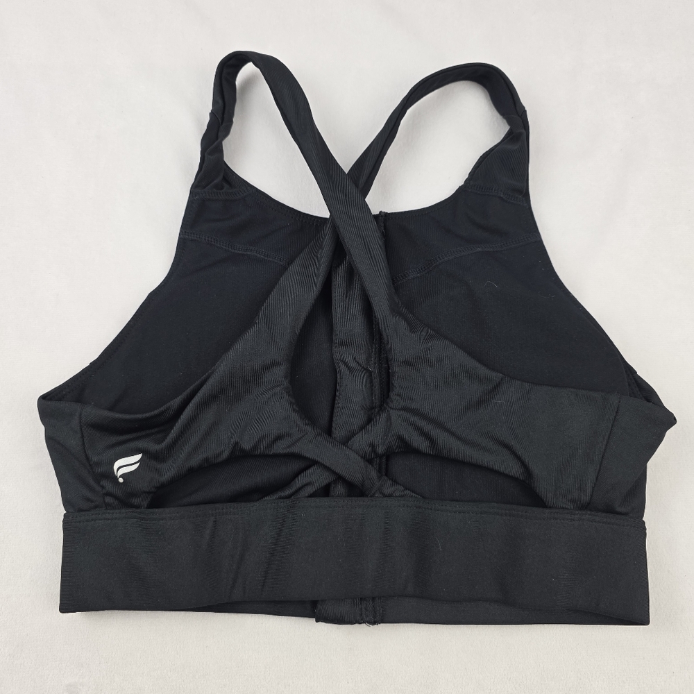 Fabletics No-Bounce Sports Bra Zip-Up In Black Size Small BS86 - Picture 5 of 6